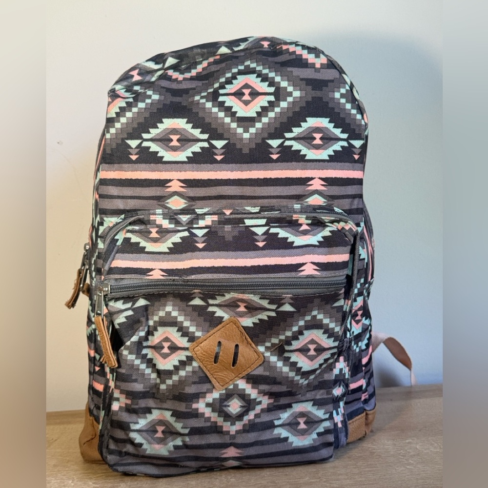 Aztec Patterned Backpack - image 4